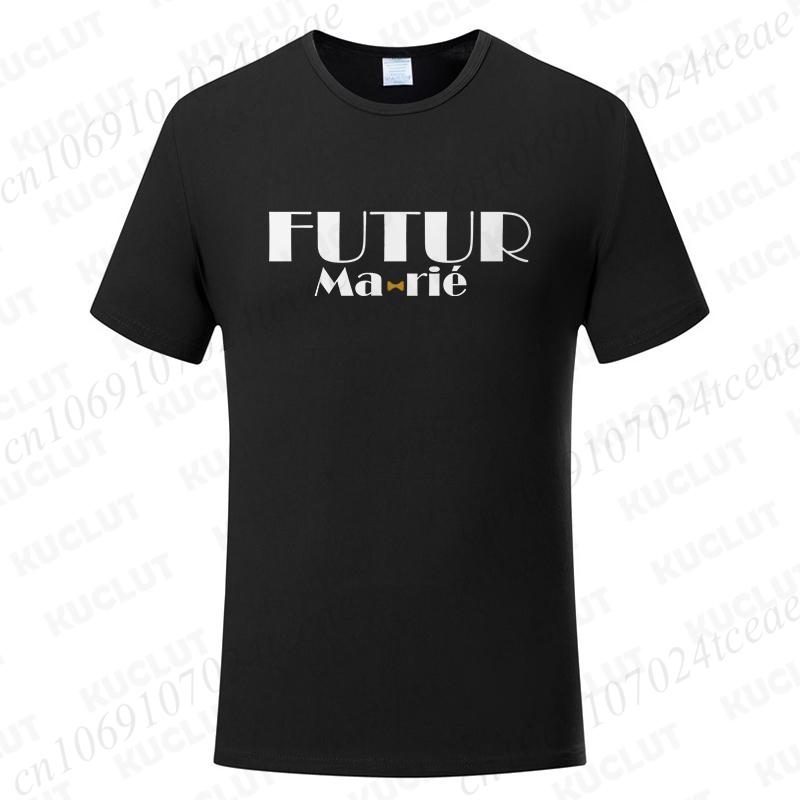 French Evg Team Future Groom Best Unisex Tshirt Wedding Party Squad Groomsunisex Tops Boyfriend Single Farewell Bachelor Party Tees