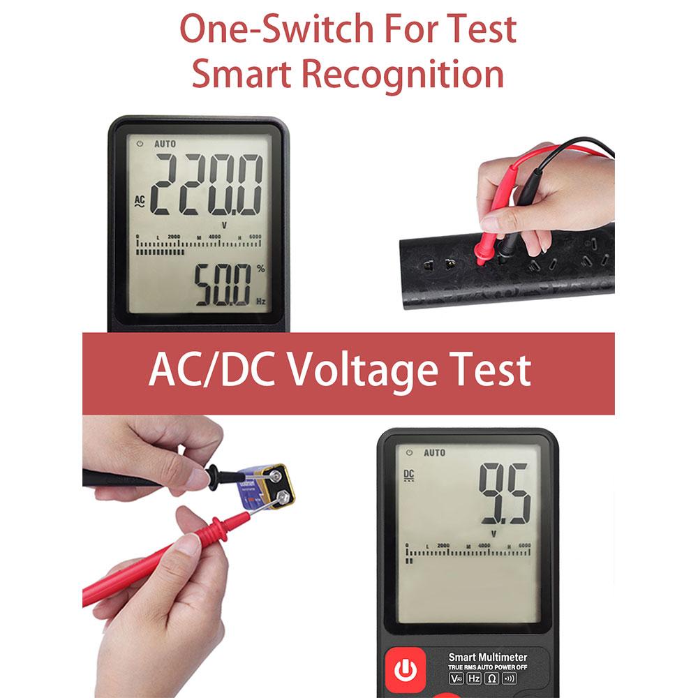 Интеллектуальный мультиметр BSIDE ADMS7 Цифровой мультиметр True RMS для измерения сопротивления переменному/постоянному напряжению