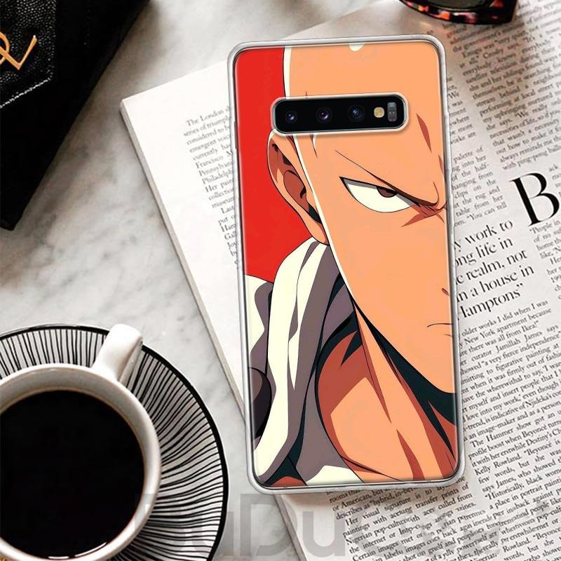 Чехол One P-Punch-Man Saitama King для Samsung Galaxy S8 S9 Plus S10 Lite Note 8 9 10 Pro 20 Ultra S7 Edge M11 M21 M32 M51 Печать