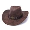 Шляпа ковбоя в западном стиле Wish Season, замшевая джазовая шляпа, мужской и женский цилиндр