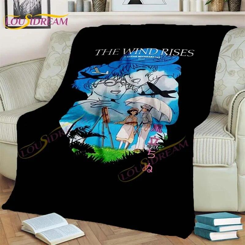 Одеяло в стиле аниме «Миядзаки», одеяло «Мой сосед Тоторо», одеяло «Унесенные призраками», фланелевое одеяло для спальни, гостиной, дивана