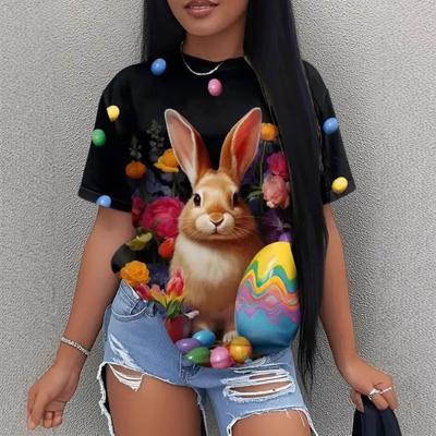 Модная трендовая повседневная универсальная свободная удобная футболка с коротким рукавом и круглым вырезом