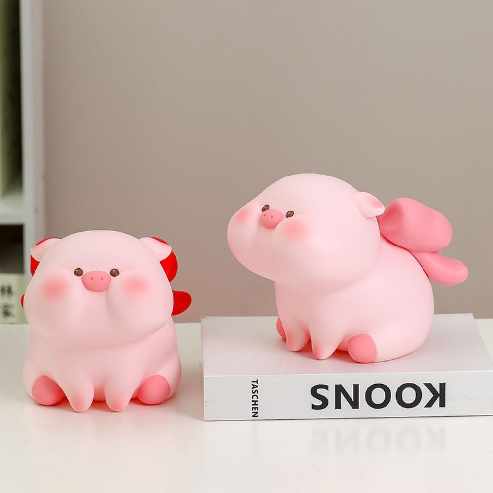 Pig Piggy Coin Bank Waterproof Safe Deposit Box Piggy Bank Model Savings Jar  Home Decoration