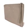 Used Zip Strap Pouch (65992) SA1TT0004 P4746 T8135 7931 L-shaped zipper business bag, 4 stitches, Gray, Men's from