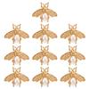10 Pcs Bee Shape Clasp Turn Lock Light Gold Pearl Bee Shape Twist Lock Buckle For Purse Handbag