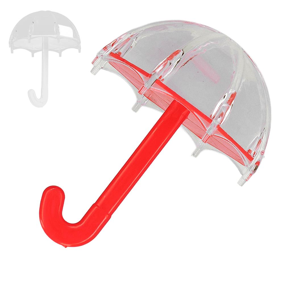 12 шт. Коробка для конфет в форме зонтика, портативная, милая, изысканная, пластиковая, подарочная коробка для дня рождения