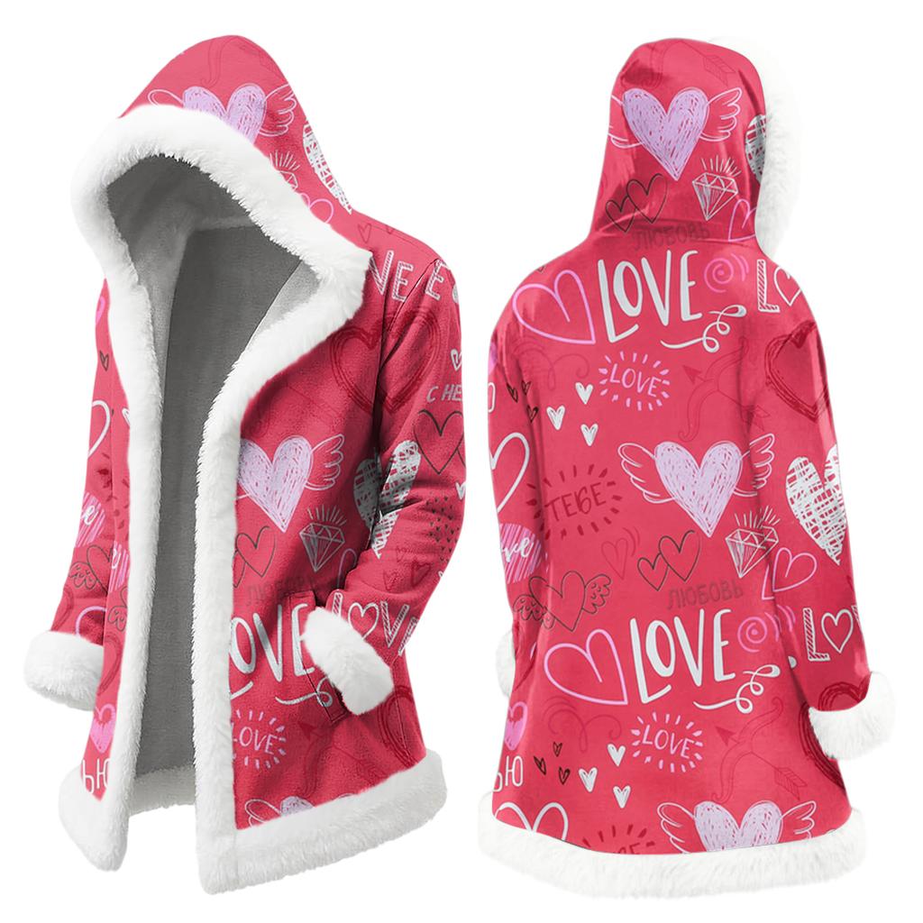 Унисекс кардиган с капюшоном и карманами, теплая верхняя одежда