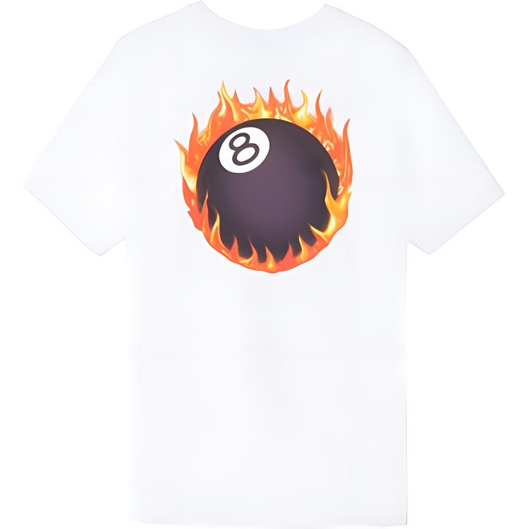 Stussy Футболка Fireball Унисекс Белая 1904225