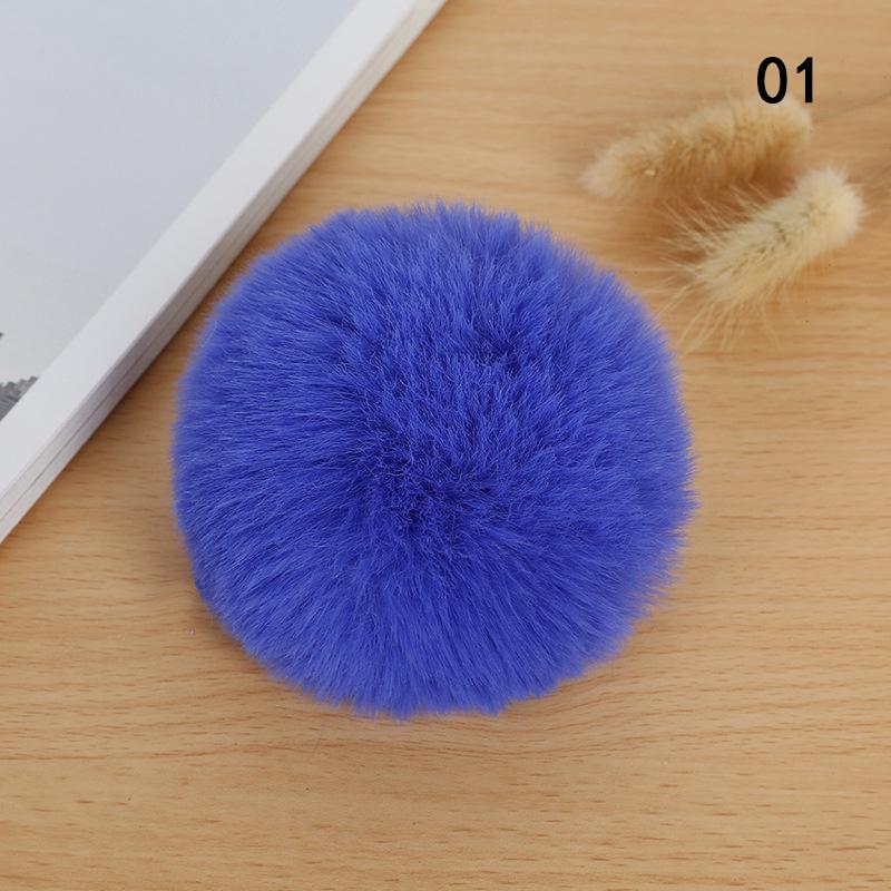 1 шт., пушистый 8 см, шарик из кроличьего меха, брелок для ключей, аксессуары, шляпа с помпоном «сделай сам», одежда, украшение для обуви