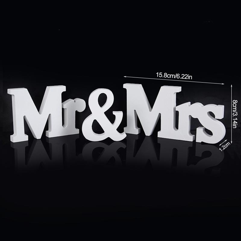 3 шт./комплект, белая деревянная табличка с надписью Mr & Mrs для деревенского свадебного украшения, сувенир для свадебной вечеринки, украшения для стола, реквизит для фотосъемки, подарок