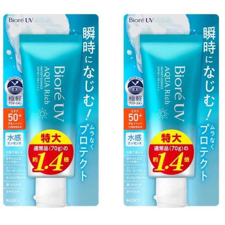 Biore UV Aquarich Водяная эссенция 100 г набор из 2 шт. солнцезащитный крем