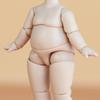 YMY 9.8cm Pear-Shaped Doll Body with YMY 1/12 Scale Cute Fat Action Figure, Light Tan, Suitable for New Year's Gifts, with 1/8 BJD and GSC Doll Heads