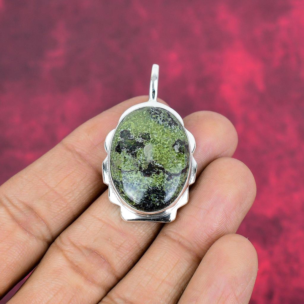 Подвеска из цельного серебра 925 пробы с драконьим кровавым камнем, ювелирные изделия ручной работы с подвеской из драгоценного камня, подарки для жены, абсолютно новый кулон