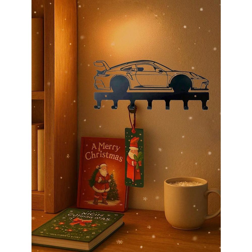 1 PC Metal Key Hanger Wall Decor Christmas Car Style Modern Home Holiday Gift