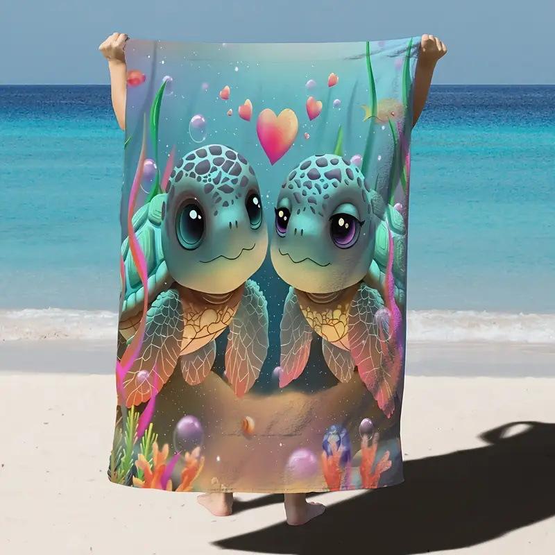 Beach Towel Quick-Drying Absorbent Beach Towel Microfiber Digital Printing Bath Towel Adult Plus