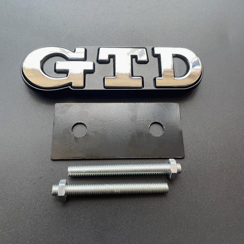 3D Metal Car Front Grill GTD Logo Emblem Badge For Volkswagen VW Golf 3 4 5 6 7 7 MK4 MK5 MK6 MK7 Rear Trunk Sticker Accessories