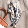 Double-sided Velvet Square Scarf Vintage Ethnic Style Warm Shawl Women 68x68cm