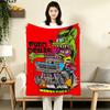 1PC Rat Fink Patterned Flannel Blanket Suitable For All Seasons For Home Decor Warmth And Comfort Gifts Holiday Present