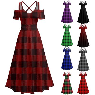 Женское повседневное и модное платье с принтом, сексуальное, на подтяжках, ретро, большое платье-качели