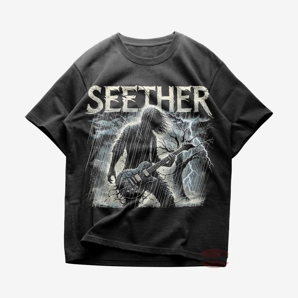 Футболка с принтом Remedy Seether Band Подарок для любителя рока HH1019 Унисекс