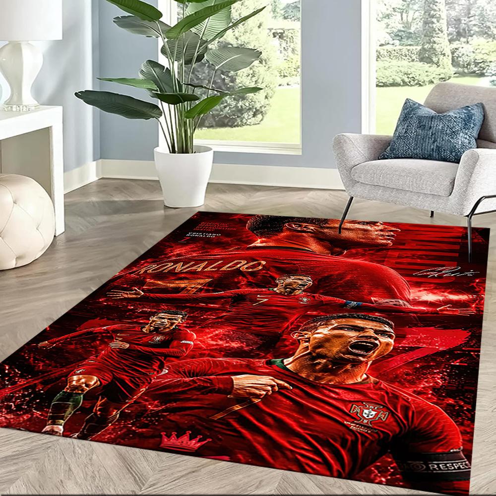 Cristiano Ronaldo Area Rug Perfect For Bedrooms Playrooms Foyer Kitchen Antislip Rug Anime Office Decor Birthdaychristmas Gift