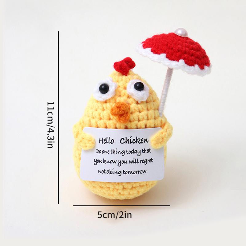 Crochet Ornament Finished Positive Crochet Animals Sloth Chicken Desk Accessories Home Office Decoration Home Decor