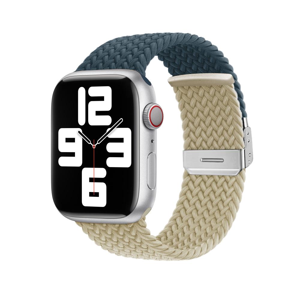 Плетеный нейлоновый ремешок для Apple Watch Band Ultra 10 9 8 7 49 мм 46 мм 45 мм 44 мм Регулируемый браслет 6 5 4 SE 41 мм 42 мм 40 мм Correa