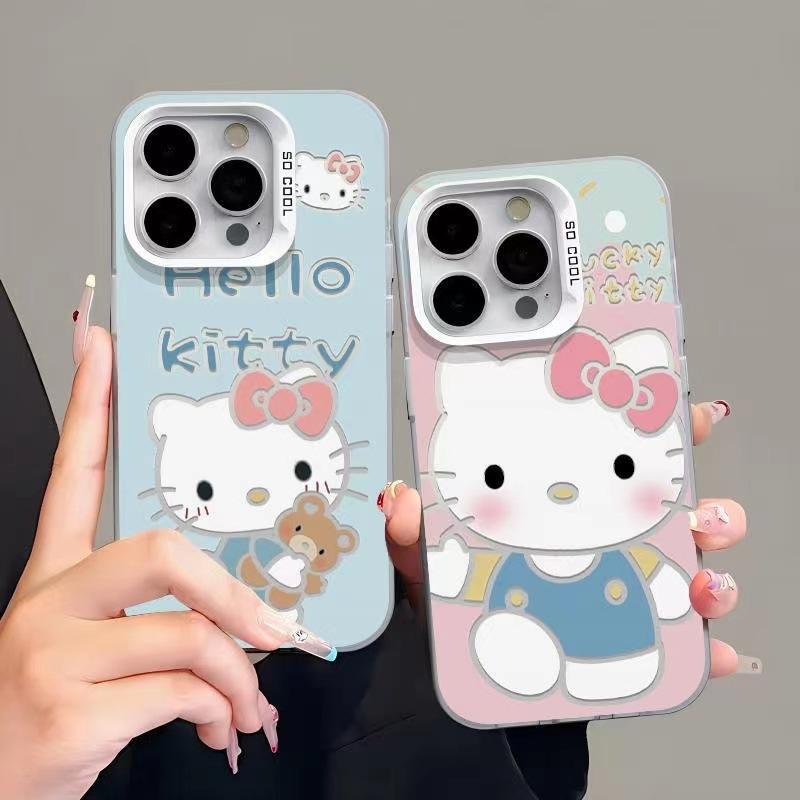 Cartoon Hello Kitty phone case for iPhone 18 Pro Max, cute and trendy for 14 Pro and 13/12 models.