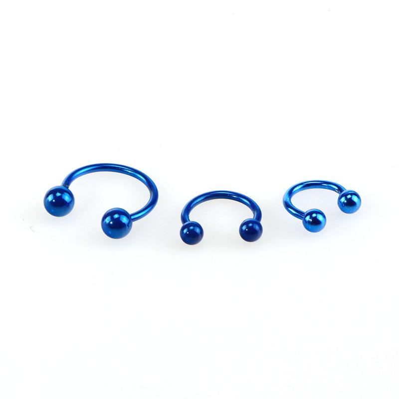 RUI RUI YU Подкова, перегородка, пирсинг носа, губы, кольцо из нержавеющей стали, губная серьга-гвоздик, ушные перекладины, украшения для пирсинга тела,