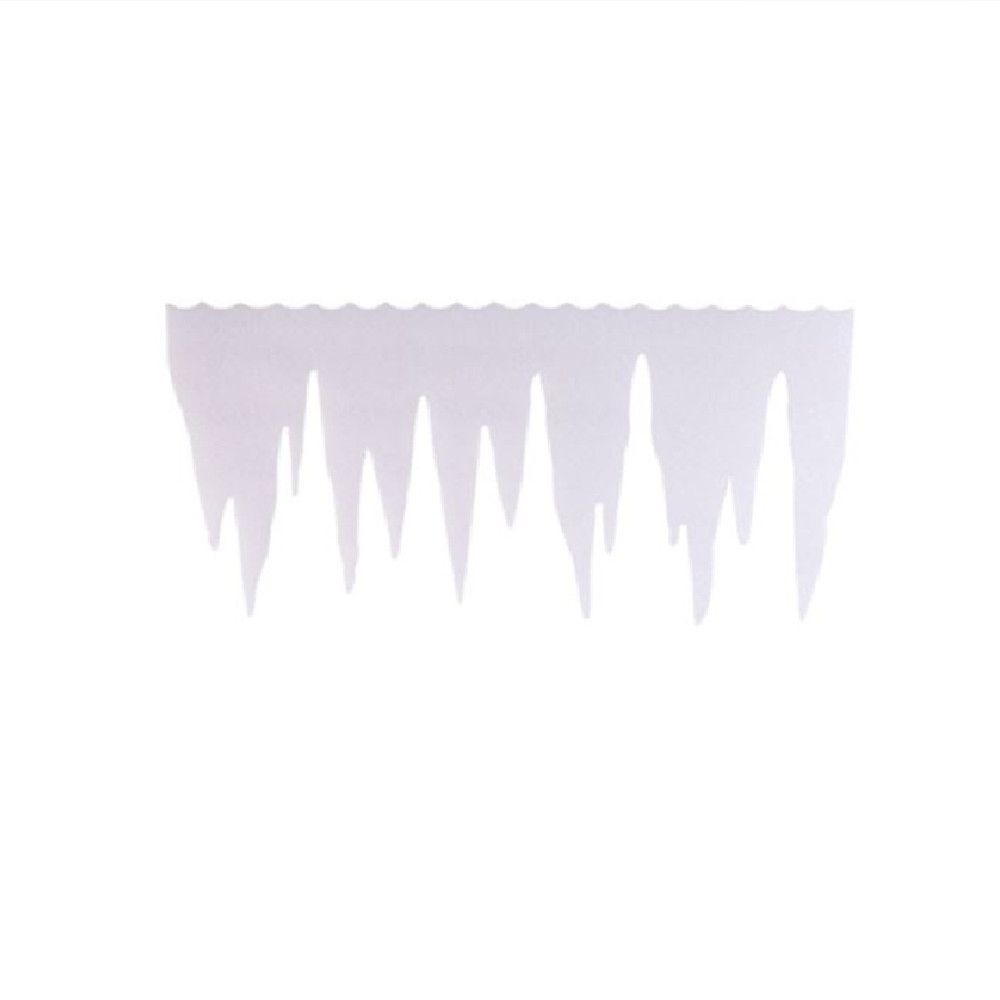 Ice Bar Artifical White Snowflake Simulated Snowflake Christmas Icicles Snowflake Ice Strip