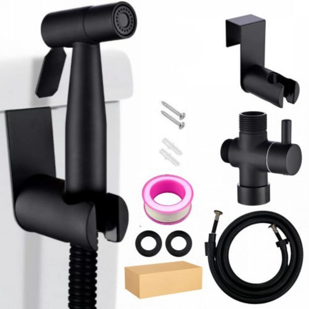 Ручной туалетный биде-смеситель-распылитель из нержавеющей стали 304, не требующий сверления, ручной распылитель для ванной комнаты, душевая лейка, самоочищающийся распылитель