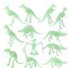 12Pcs Luminous Dinosaur Fossil Skeletons Simulation Tyrannosaurus Rex Brachiosaurus Triceratops