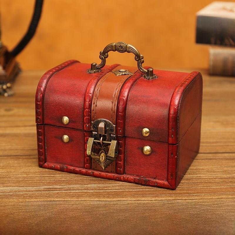 Organizer Wooden Modern Storage Box For Cosmetics Living Room Gift Decoration