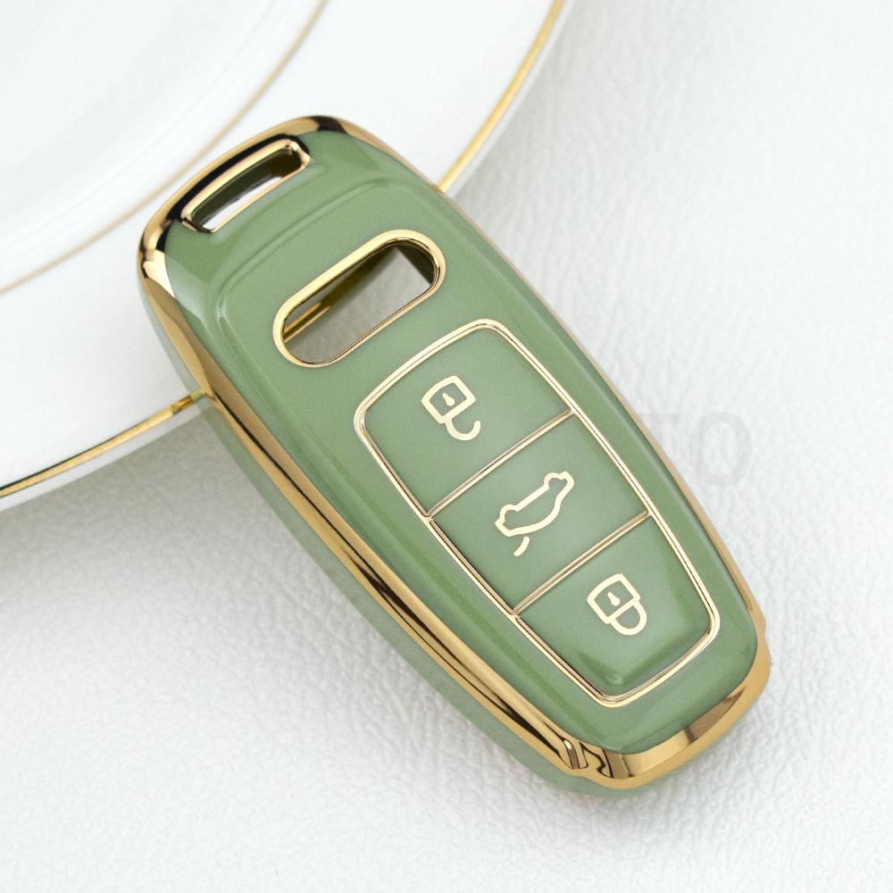 Мягкий ТПУ автомобильный чехол для смарт-ключа для A6 A7 A8 E-tron Q5 Q8 C8 D5, автостайлинг, защитный чехол, держатель, аксессуары