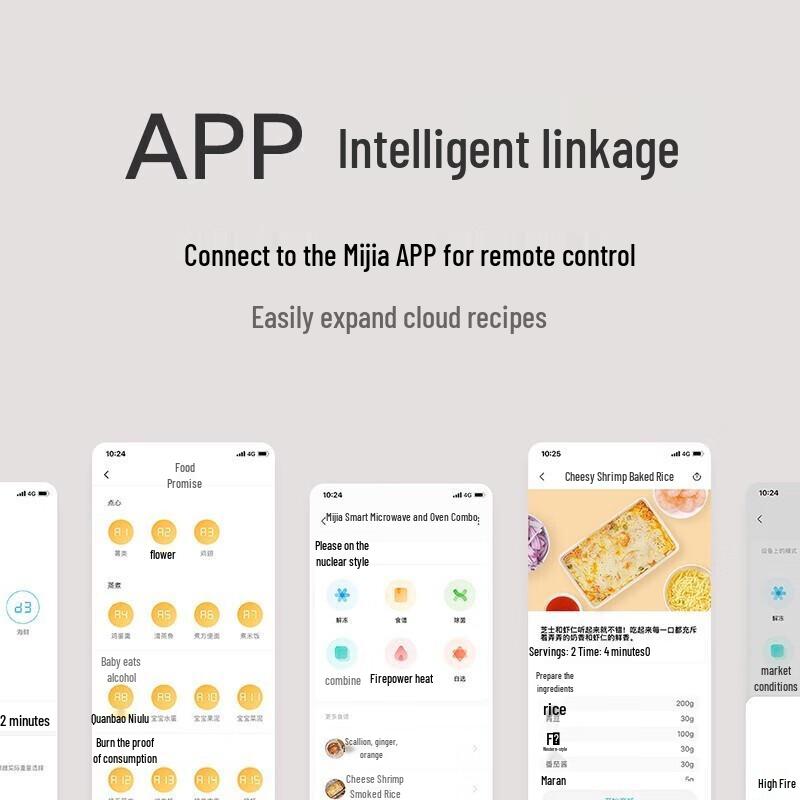 Умная микроволновая печь с грилем Xiaomi Mijia 23 л, китайская вилка (адаптер в комплекте)