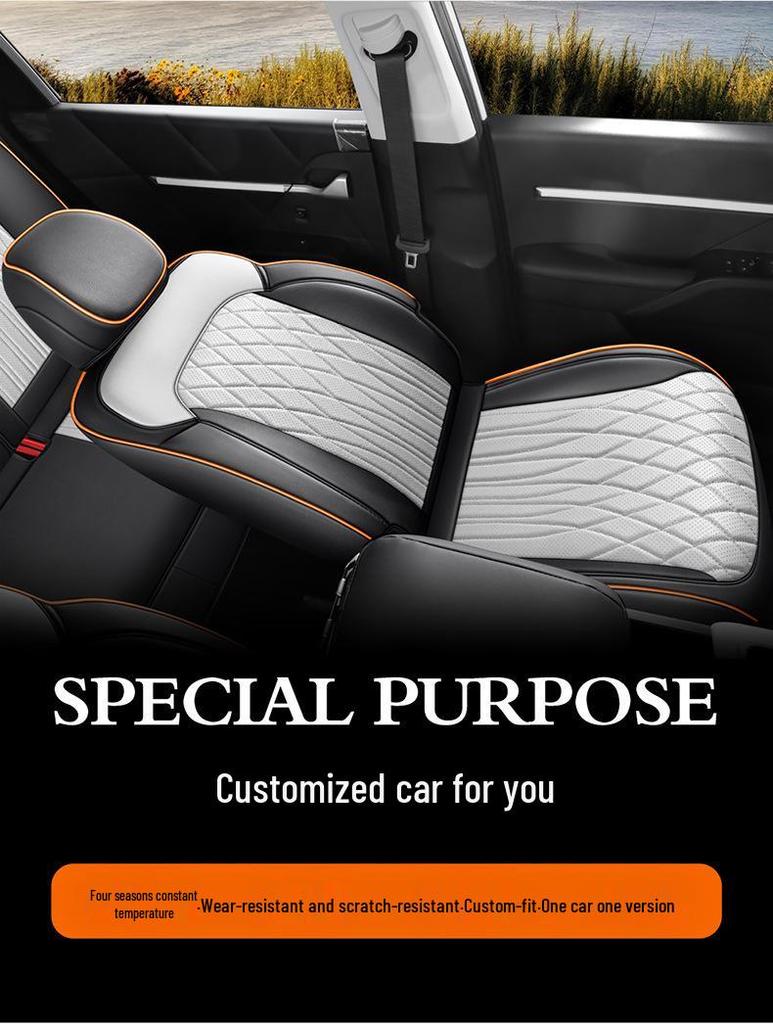 Современный универсальный чехол на автомобильное сиденье MUFASA, полная кожаная обивка, подходит для 23 моделей, подушка для четырех сезонов.