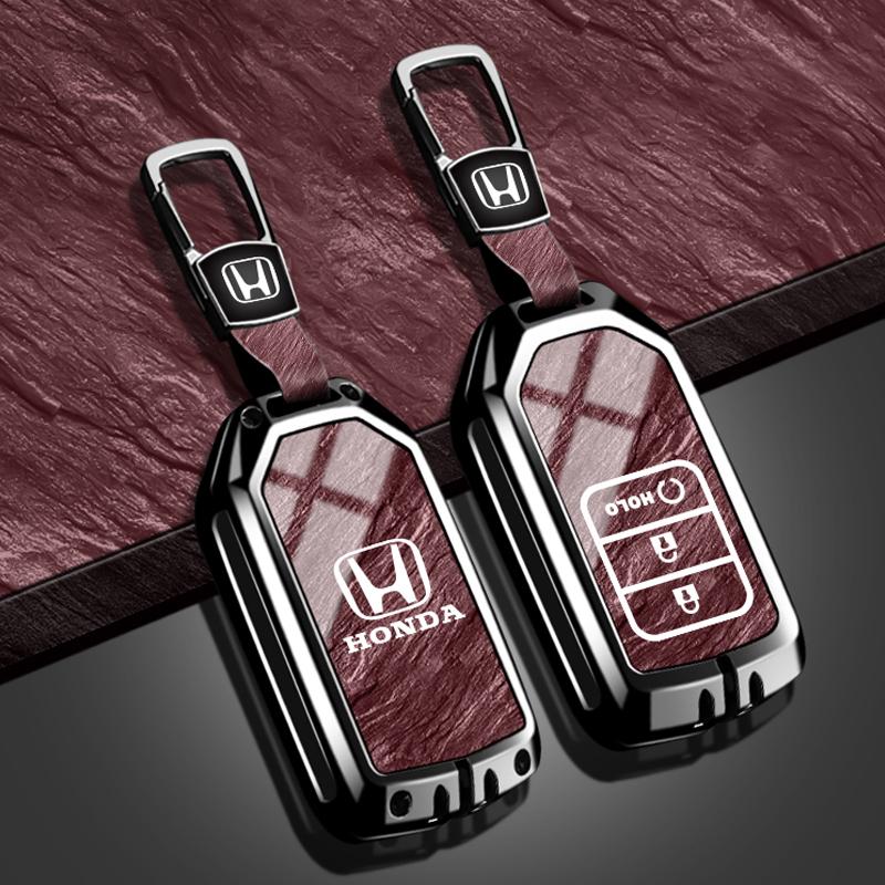 Car Accessories For Honda CR-V 6th 2023 2024 2025 CRV TPU Plastic Auto Key Case Cover Holder Zinc Alloy Protector Keychain Shell