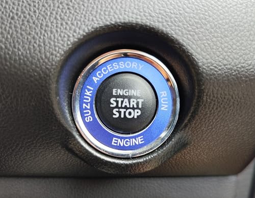 HDG Кольцо кнопки запуска двигателя автомобиля Suzuki, переключатель зажигания, синий, Jimny Solio Crosby Escudo