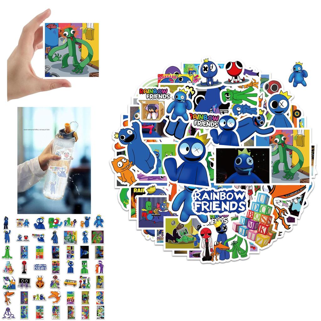 Colorful Roblox Rainbow Friends Stickers For Luggage Laptop And More!