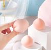 Heart-Shaped Peach Beauty Sponge: Dual-use, Non-Powder Absorbing, Dry & Wet