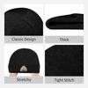 1pc Dead Inside Beanie Hat Gothic Skull Rainbow Floral Day of The Dead Winter Knit Cap Windproof Acrylic Blend Unisex One Size