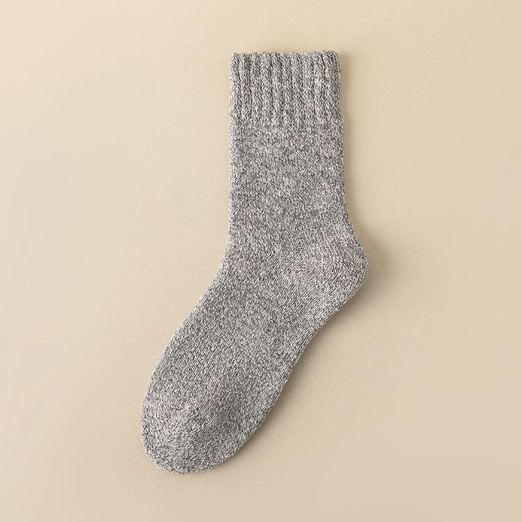 Мужские очень толстые шерстяные и кашемировые носки до середины икры - Зимние теплые, выше колена, с плюшевой подкладкой для пожилых людей