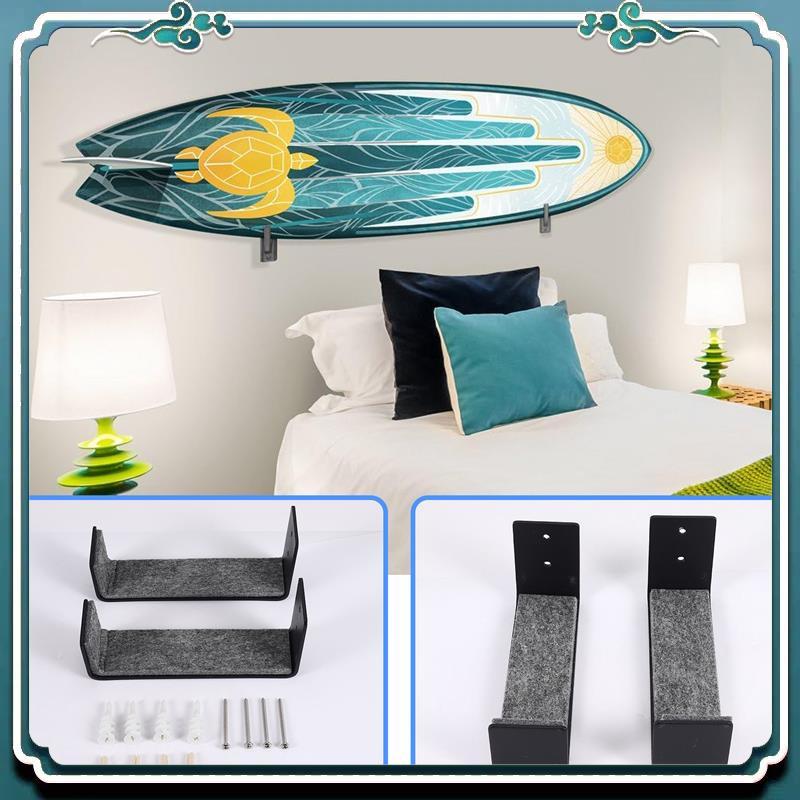 ABTU-1Pair Hot Surfboard SUP Mount Rack,Kayak Boat Wall Rack Black