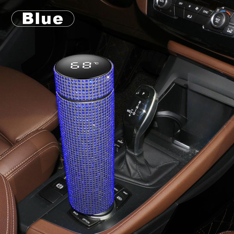 Автомобильный термос-кружка из нержавеющей стали с дисплеем температуры, термос, термостакан, изолированная бутылка для воды, автозапчасти