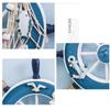 Net Beach Home Decoration Crafts Wooden Boat Wall Decor Ship Steering Wheel Hanging Decoration
