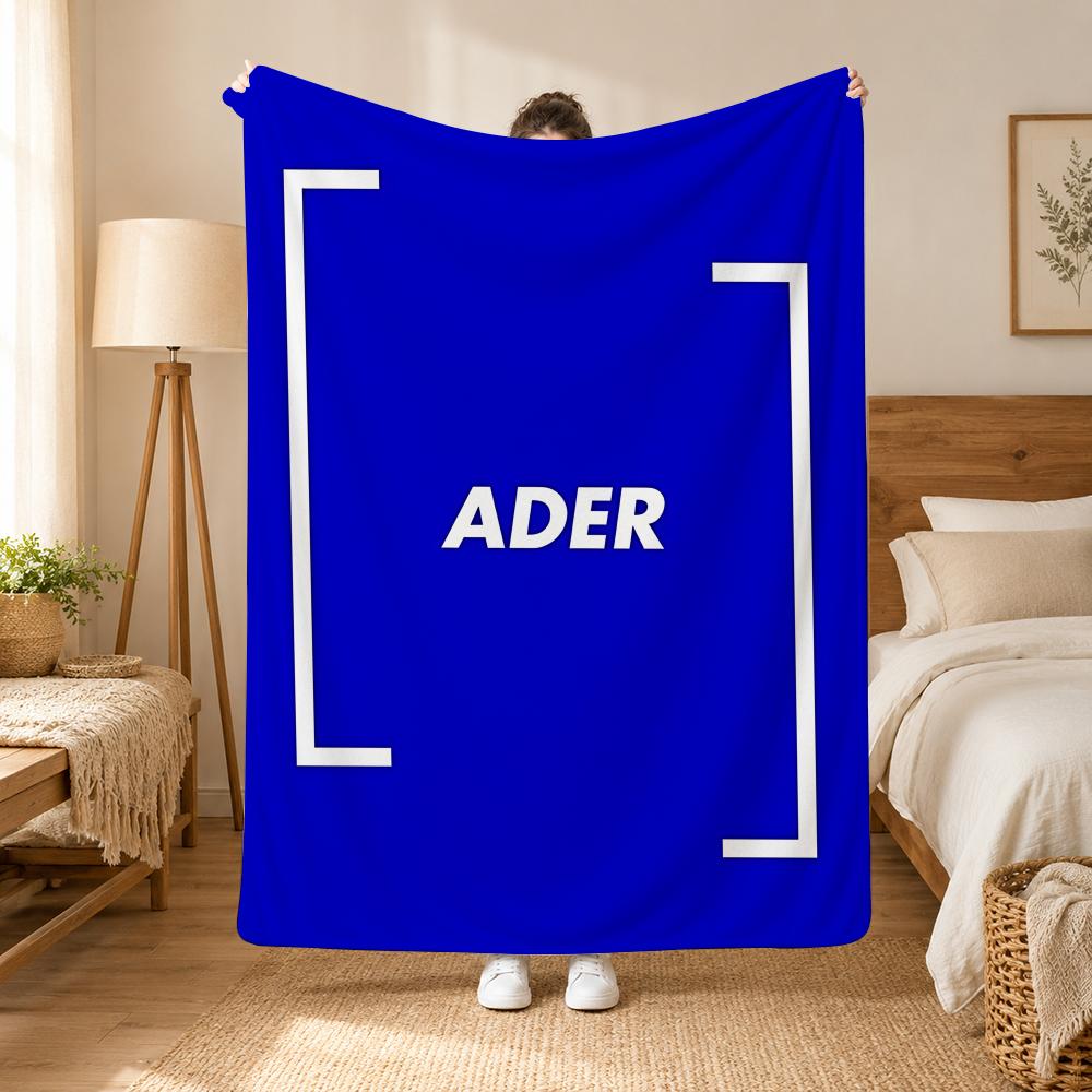 ADER Error Fashion Throw 240g flannel blanket, suitable for sofas, beds, offices, exquisite gift blankets