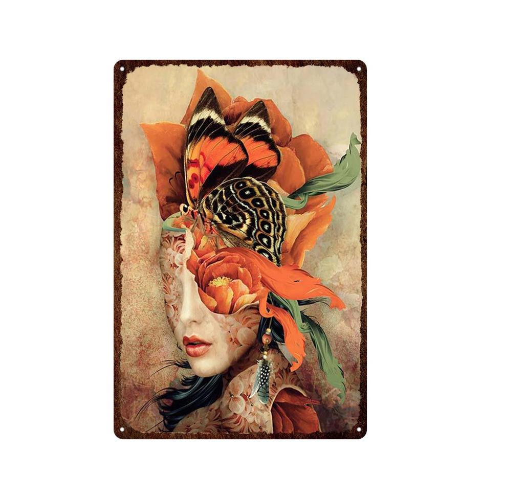 Скелет Череп Металлические Оловянные Вывески Мексиканский Фестиваль День Мертвых Доска Настенная Живопись Плакат Партии Магазин Домашние Тату-салоны Декор