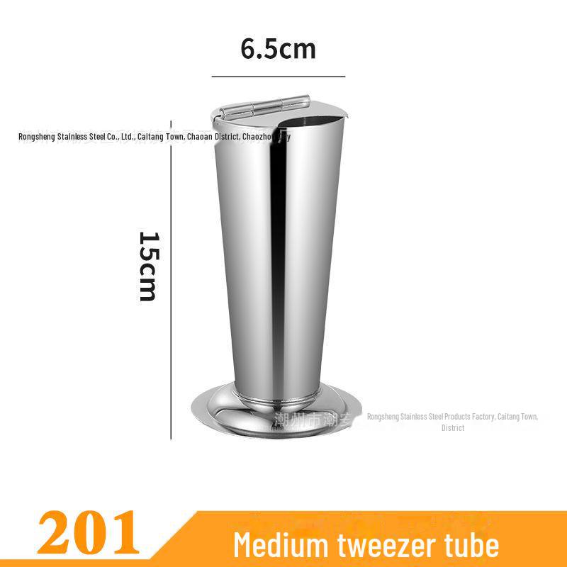 Stainless Steel Disinfection Tray with Holes and Cover, High-Temperature Square Instrument Tray