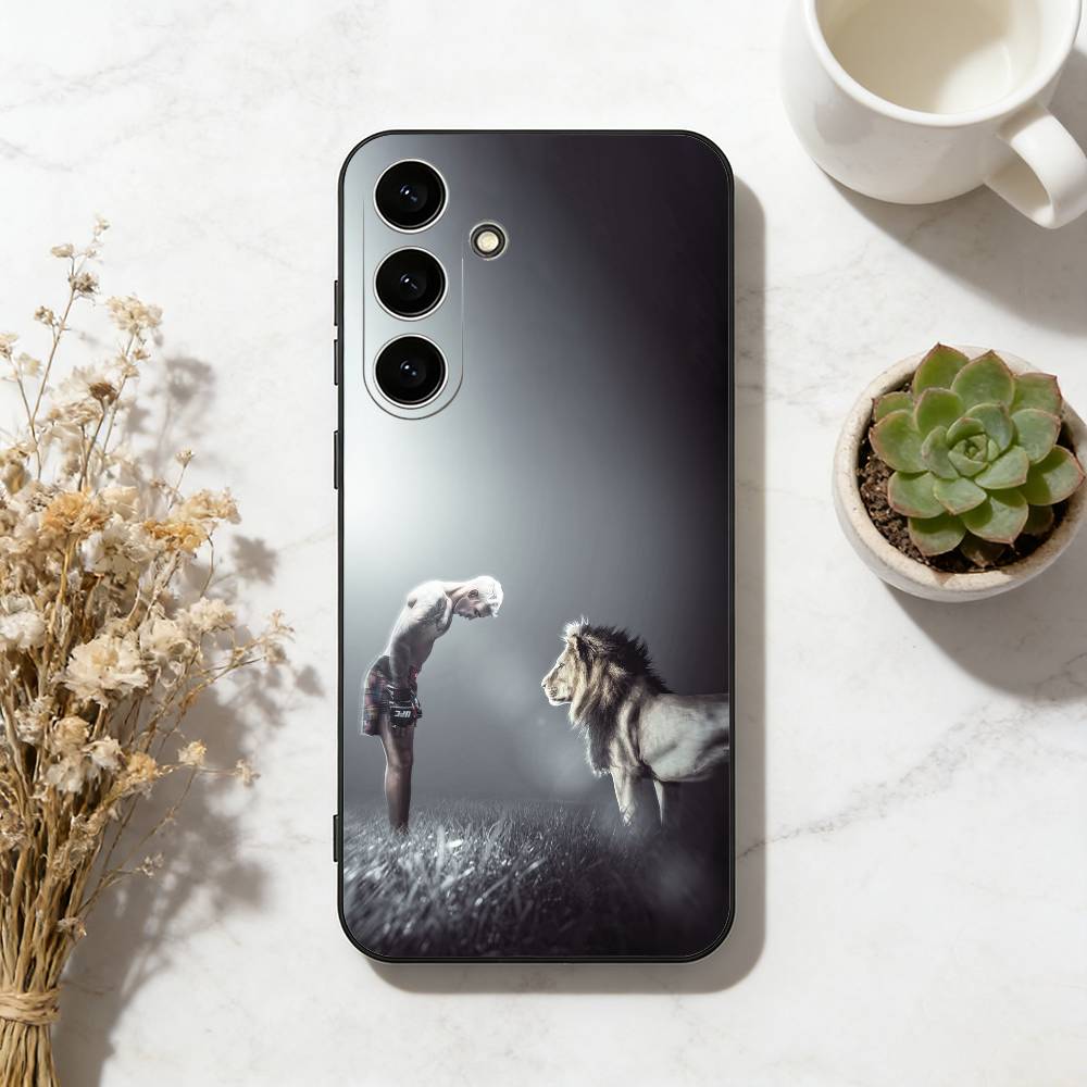 Чехол для телефона U-Ufc Charles Oliveira для Samsung Galaxy A73, A72, A71, A70, A53, A52, A51, Другие Мягкий Черный Чехол