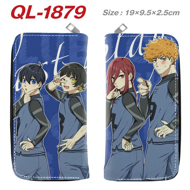Blue Lock Anime Long Wallet Colorful Zipper Purse Handbag Card Holder Coin Bag Blue Lock Merchandise 1pcs